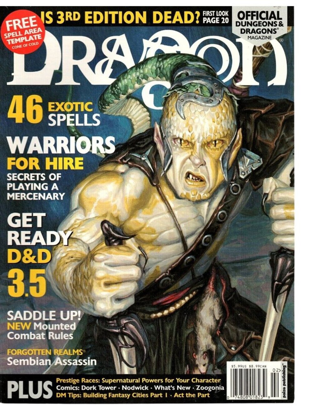 Dragon Magazine Advanced Dungeons and Dragons Roleplaying Games Feb 2003 no. 304